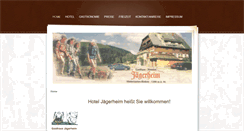 Desktop Screenshot of jaegerheim.de