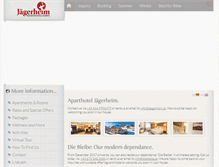 Tablet Screenshot of jaegerheim.at
